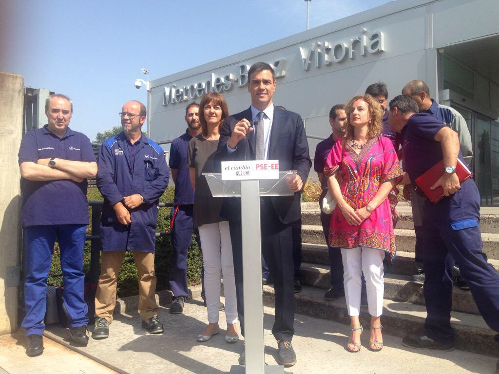 Pedro Sánchez visita hoy la planta de Mercedes Gasteiz Hoy
