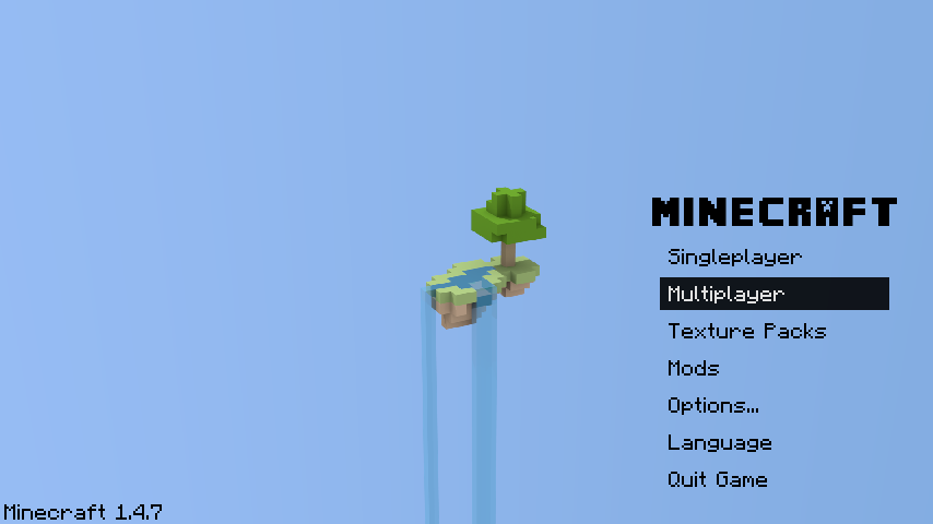 I'm proud of my title screen, here it is! (Not a mod 