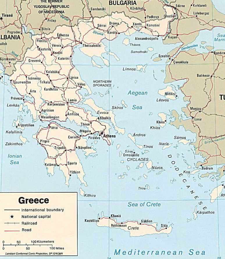 harta turistica a greciei detaliata Harta Online Grecia