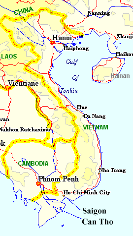 Map Of Can Tho Vietnam Maps of Can Tho Army Airfield area and Vietnam