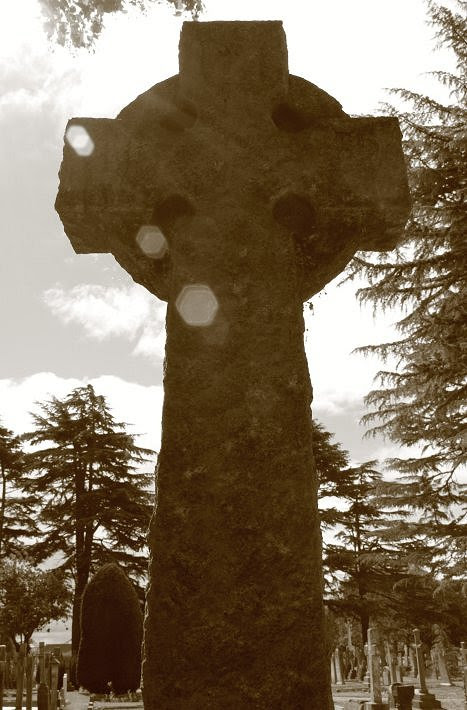 Cross against the sun - Stratford upon Avon cemetery