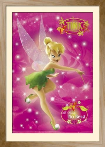Framed Posters: - Disney Disney Fairies - Tinkerbell Framed Art Print (111 x 79 cm) 