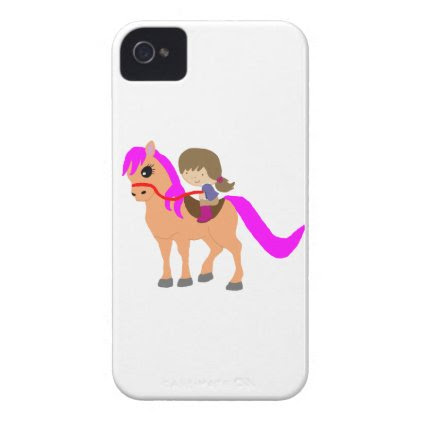 Walking on my pony iPhone 4 cover
