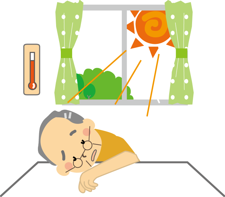 熱中症のイラスト無料素材