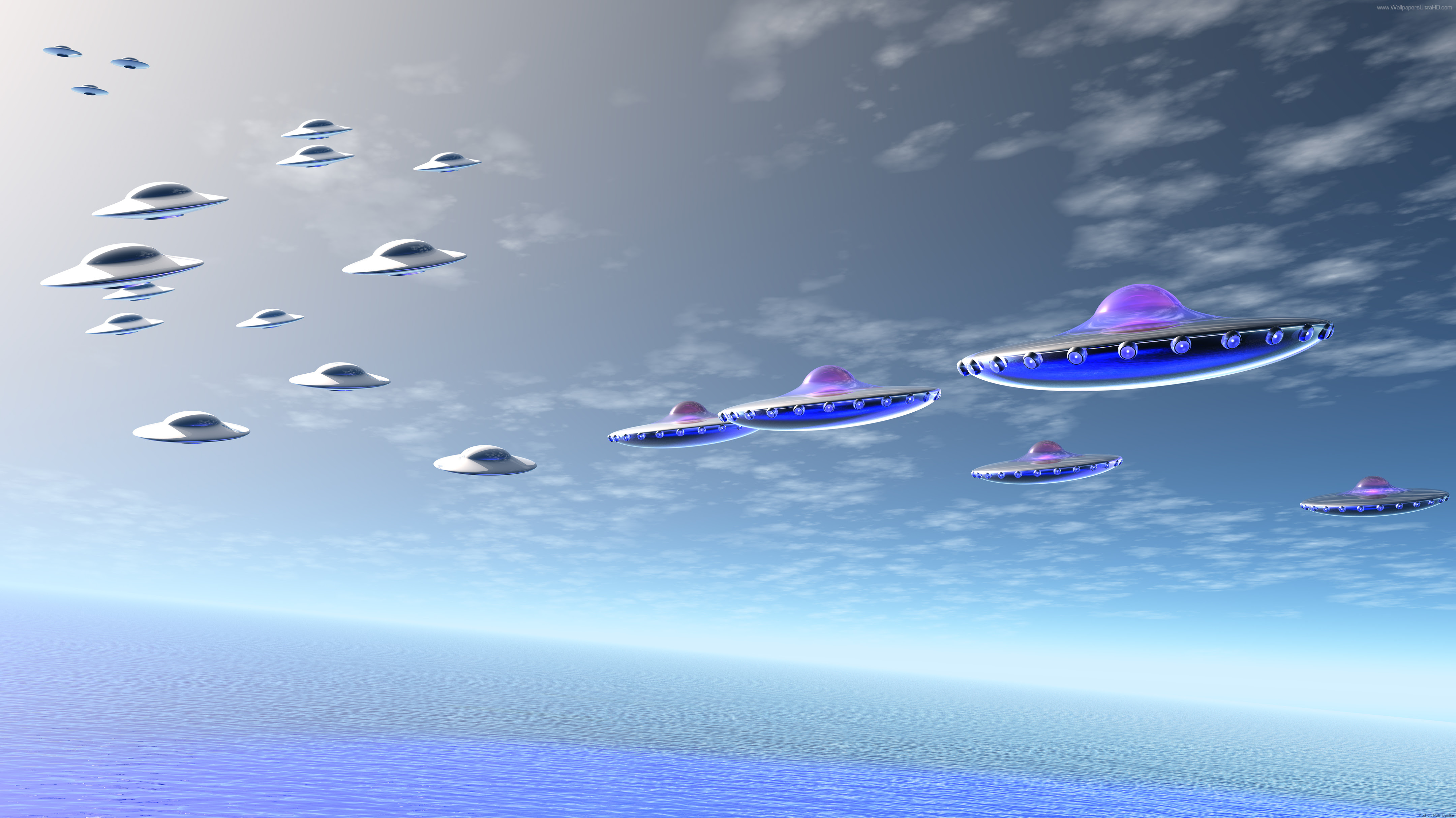 Ufo Two Aliens Races At War 4k Version