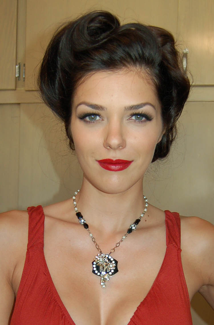 Adrianne Curry wears Vintage