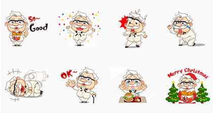 Line無料スタンプ カーネルおじさんがlineにやってきた