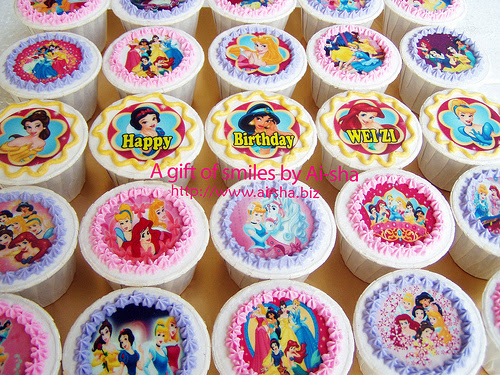 Birthday Cupcakes Edible Image Disney Princess