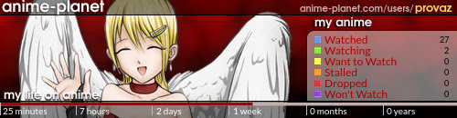 provaz's anime, manga, reviews, recommendations, blogs and lists at Anime-Planet