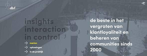 DBF website design