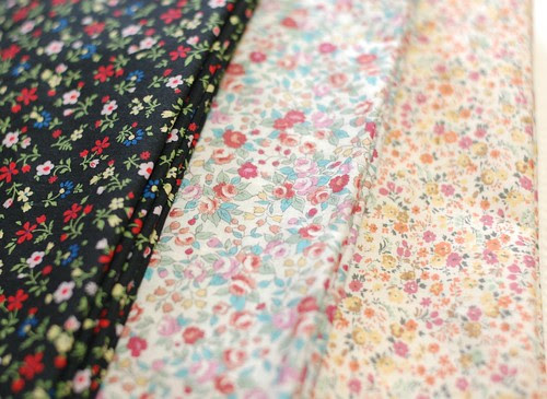 New fabrics, flower print
