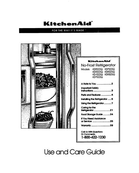 Country living editors select each product featured. KitchenAid Refrigerator KSRS25Q User Guide | ManualsOnline.com