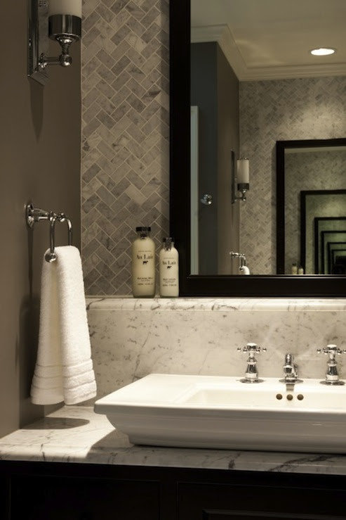 Gray Bathroom - Contemporary - bathroom - Benjamin Moore Dolphin ...