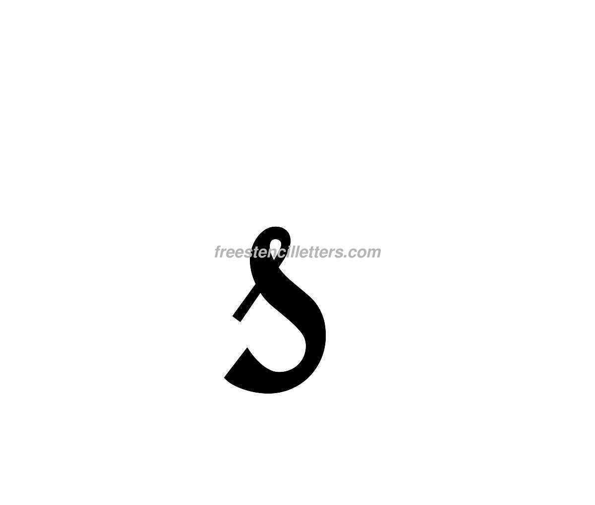 print lowercase s letter stencil free stencil letters