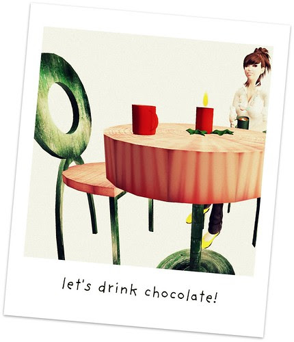 table that gives hot chocolate