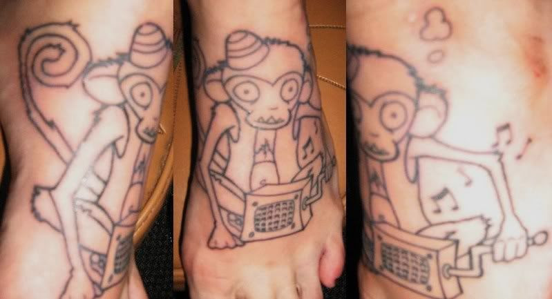 get my organ grinding monkey tattoo coloured