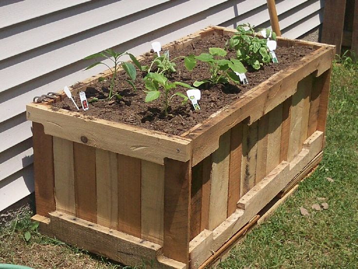 Pallet wood planter box | madera | Pinterest