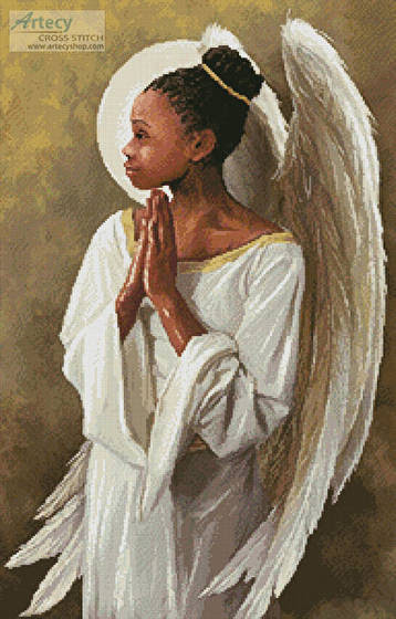 Beautiful Angel 1 Cross Stitch Pattern angels