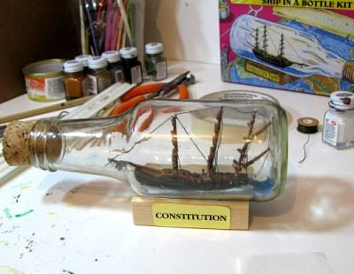 How to Make a Ship in a Bottle | Boat In Bottle Art | Pinterest