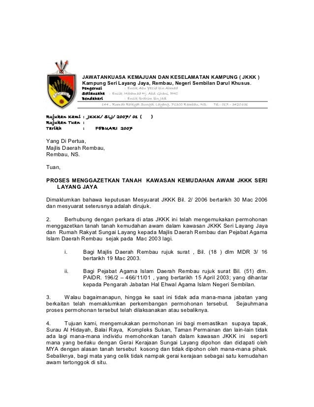 Contoh surat rasmi.
