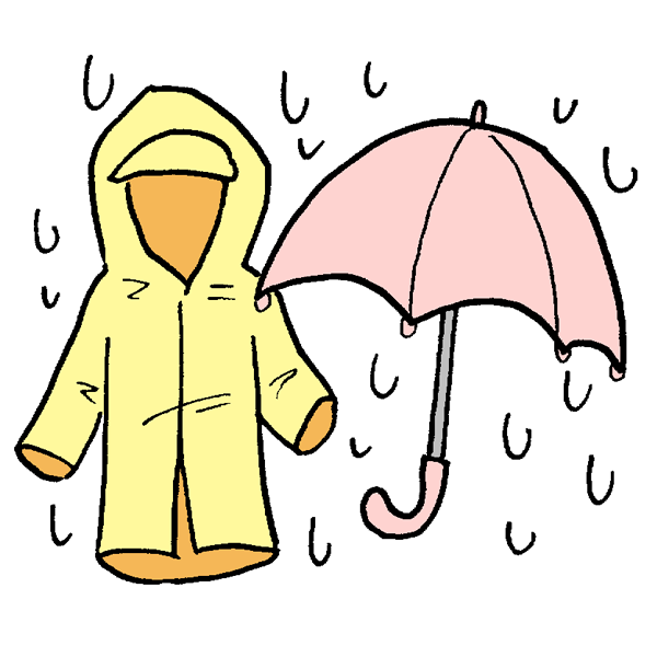 雨具のイラスト かわいいフリー素材が無料のイラストレイン