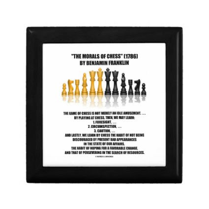 Morals Of Chess Benjamin Franklin Reflective Chess Gift Boxes