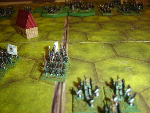 Russians begin march towards French artillery dominating battlefield