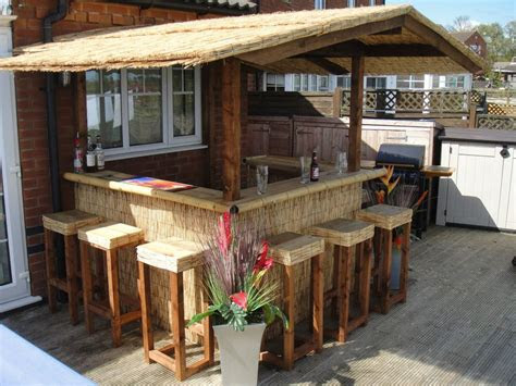 outdoor bar home bar thatched roofed tiki bar gazebo