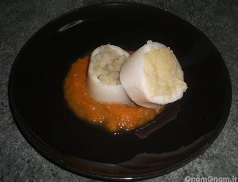 calamari imbottiti su crema  zucca la ricetta  gnam gnam