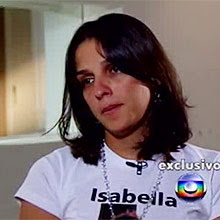 Mãe de Isabella durante entrevista ao "Fantástico", exibida neste domingo