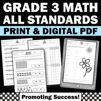  3rd grade math common core standards all 3rd grade math review worksheets