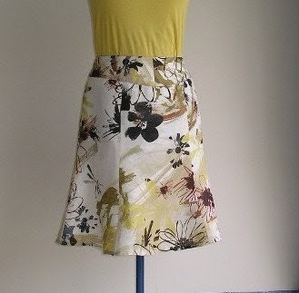 Linen Panel  Skirt