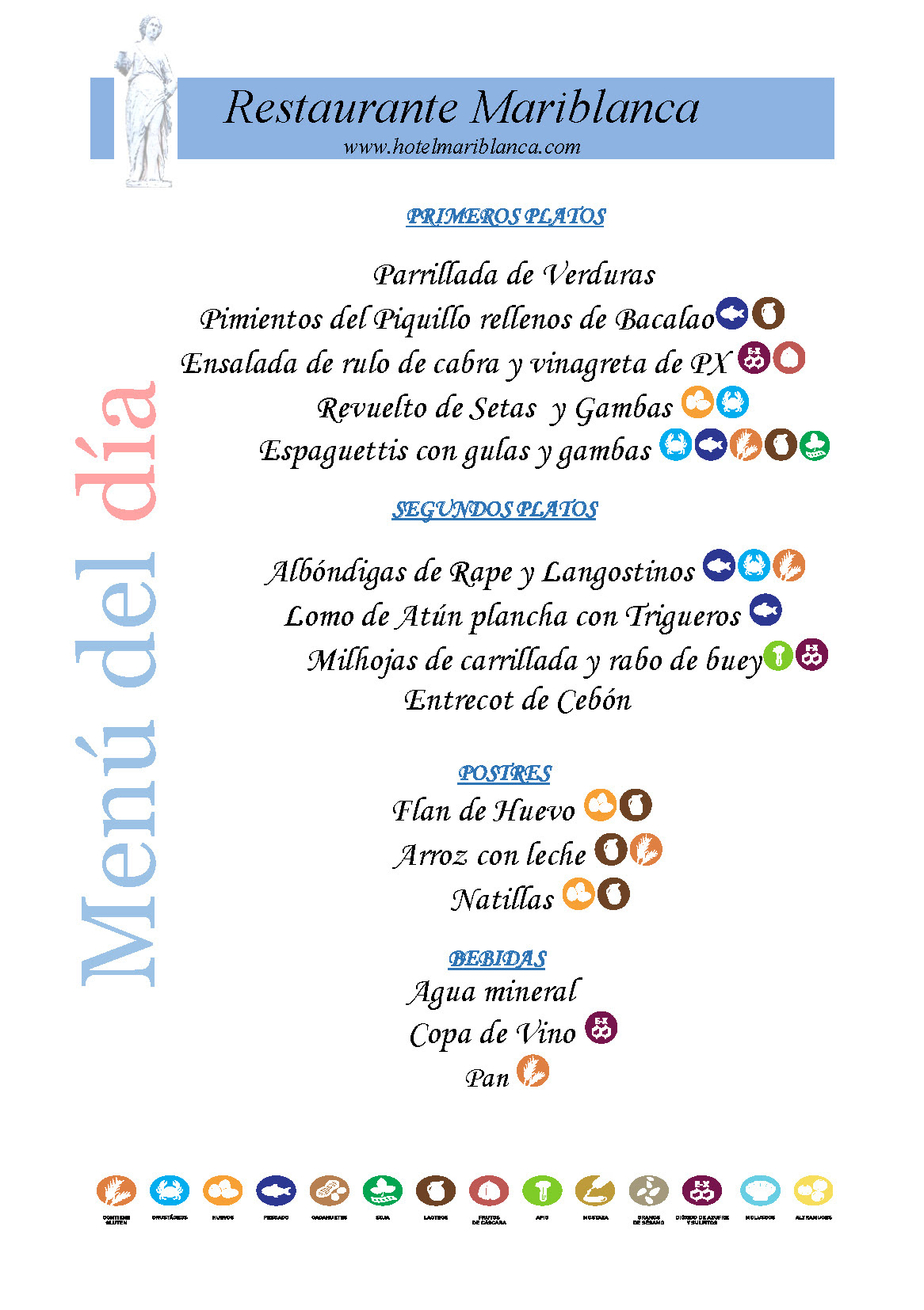 MENÚ DEL DIA