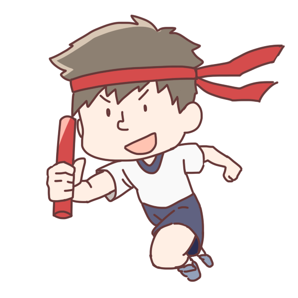 走る男の子のイラスト かわいいフリー素材が無料のイラストレイン