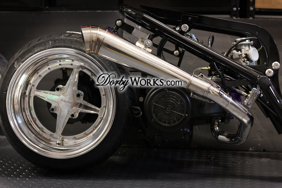 Honda Ruckus Overhead GY6 GP COMPLETE exhaust system bolt ...