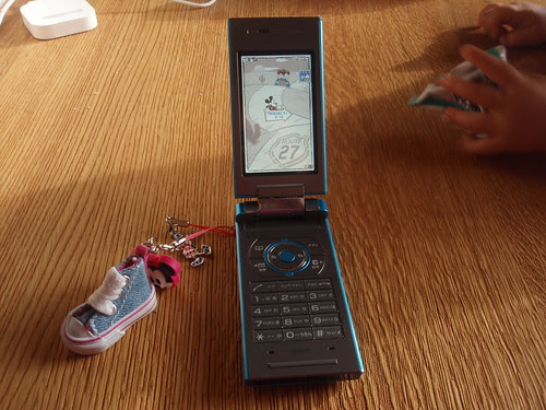 my new phone sitting