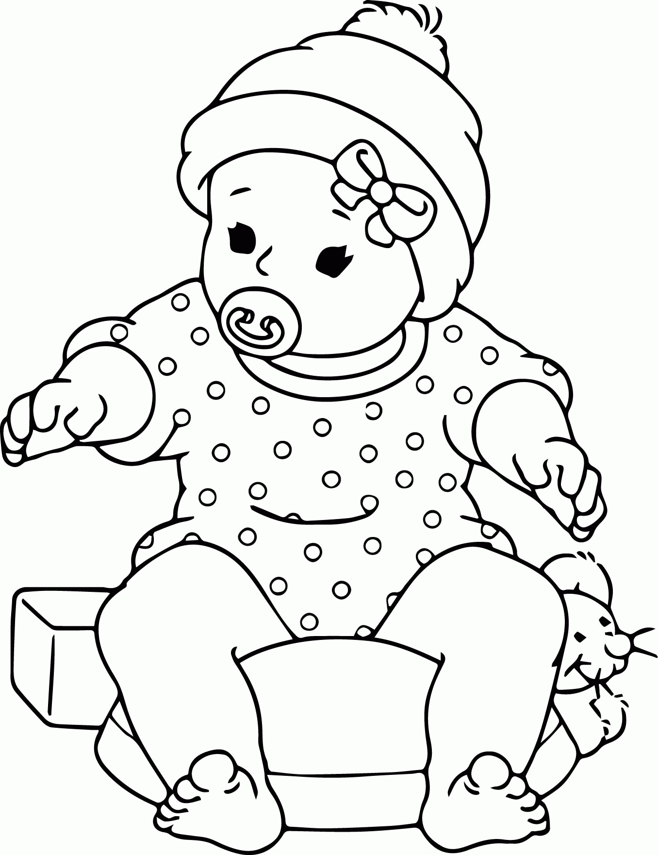 Download Baby Animal Christmas Coloring Pages - Coloring Home