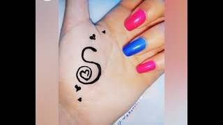 Love S Alphabet Mehndi Design Simple Mehndi Design