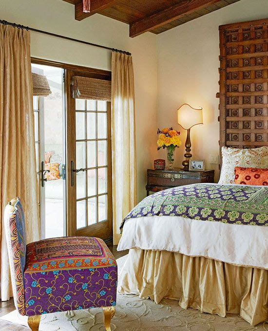 Look at headboard Sela Ward’s Stylish Bel Air Home With a Southern Soul - Traditional Home