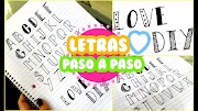 25+ Letras Bonitas