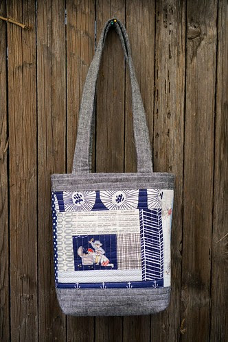 mini perfect quilted tote side b by ericajackman, on Flickr mini perfect quilted tote side a