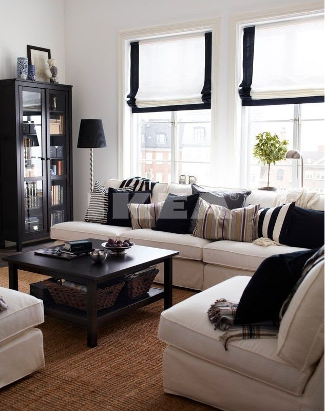 Roman Shades | IKEA 2014 - living room | Inspired Rooms