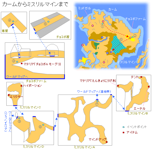 攻略02 カームからミスリルマインまでについて攻略