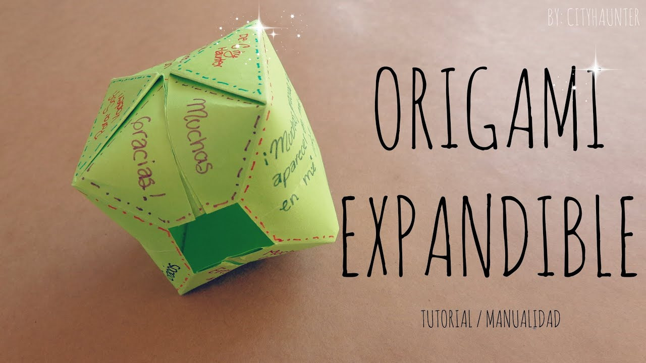 DIY - Como hacer una carta inflable {FACIL} // Origami 