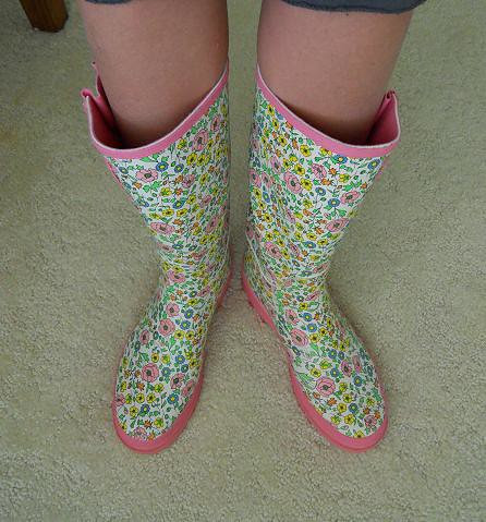 gardening boots.