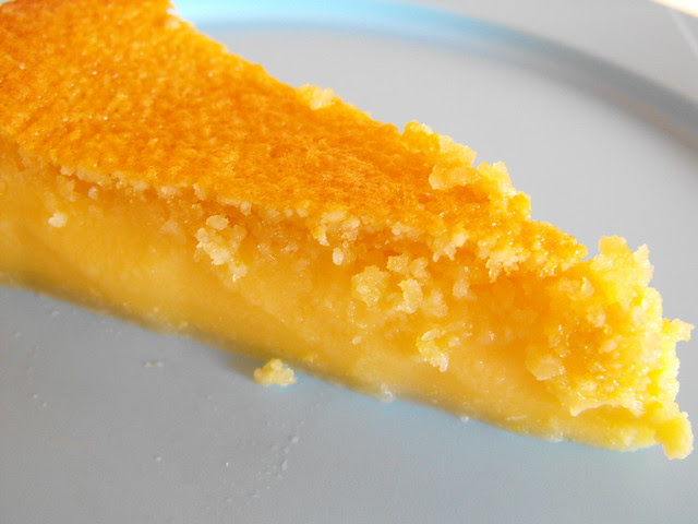 Queijada de limão com amêndoa