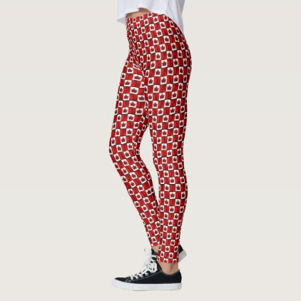 Canada Flag Leggings Fun Canada Souvenir Pants