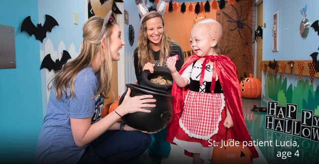 Halloween fun with St. Jude patient Lucia