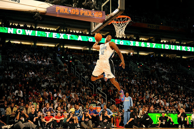 dwight howard superman 2009. dwight howard dunk.