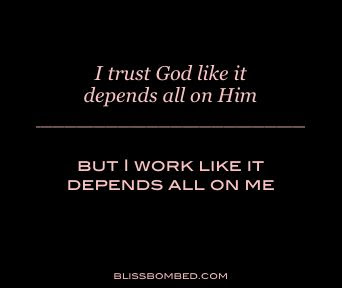 Trust + work = best friends